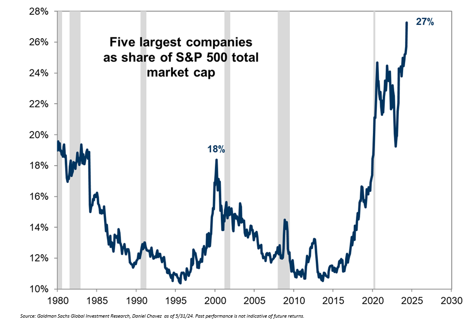 Five largest companies