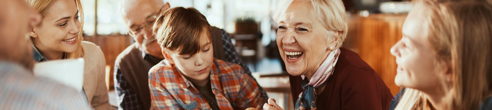 Multigenerational family enjoying time together